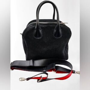 Christian Louboutin Marie Jane Small Suede/Calf Bag